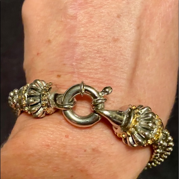 Unique two-tone Silver & Gold Bracelet - Picture 1 of 6